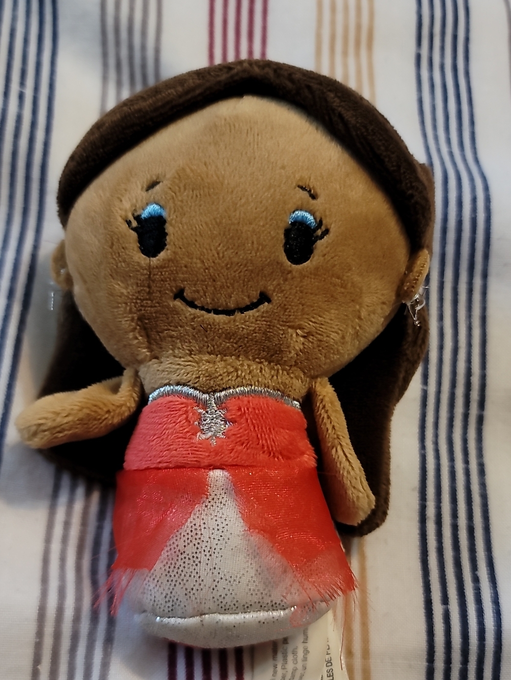 HolidayBARBIE ITTY BITTY Hallmark Mattel DRESS 5" Plush Stuffed Doll